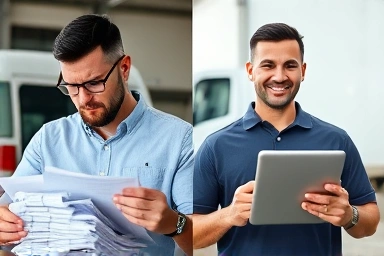 Business owner relieved after receiving tax refund for truck.