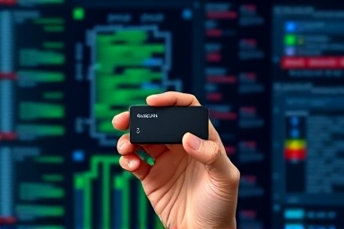 Compact 4TB external SSD symbolizing powerful data management.