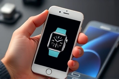 iPhone, Apple Watch, and Galaxy phone illustrating ecosystem connection challenge