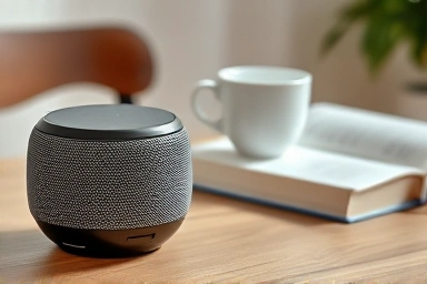 Modern Bluetooth speaker as a stylish home decor element.