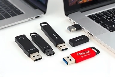Assortment of USB Type-C OTG flash drives