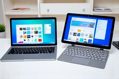 Galaxy Tab S9 productivity compared to laptop setup