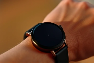 Close-up of person wearing Galaxy Watch 7 for health tracking.