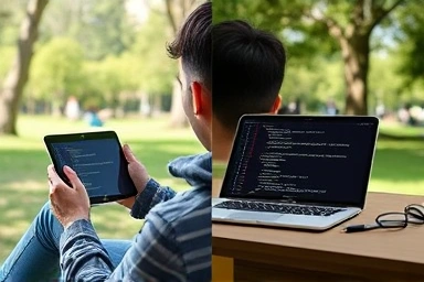 Coding on iPad vs laptop, portability and flexibility