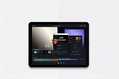 Conceptual split screen showing Lumafusion and DaVinci Resolve editing styles on iPad.