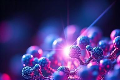 Abstract nano-structures symbolizing advanced optics