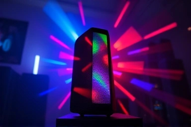 JBL Pulse 5 speaker with synchronized, vibrant light show.