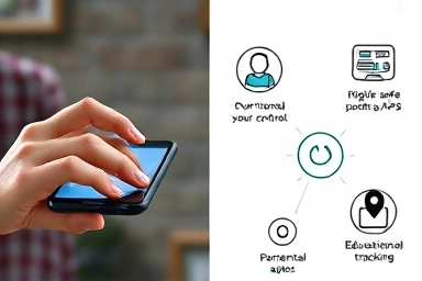 Parental guidance and digital safety features on kids' smartphones