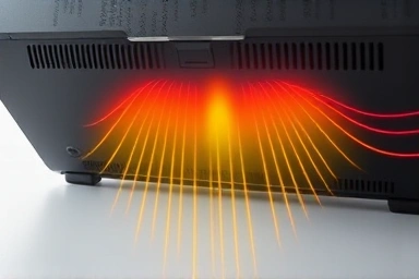 Laptop heat dissipation, effective cooling concept