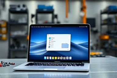 Laptop running macOS through Hackintosh installation