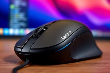 Close-up of ergonomic Logitech MX Master 4S mouse design