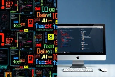 Digital chaos vs. organized system on a MacBook