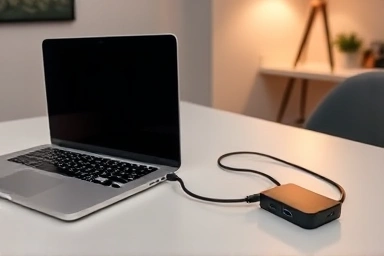MacBook Pro with UHS-II SD card reader, symbolizing fast data transfer.