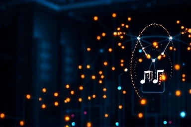 Abstract representation of AI-powered music curation
