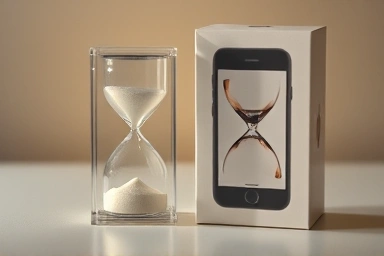 Symbolic image of phone battery lifespan and new phone value.