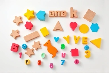 Assortment of educational shape sorter toys for toddlers