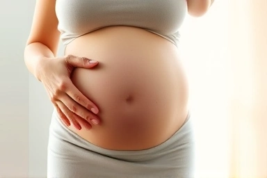 Visual metaphor for normal vs. concerning early pregnancy pain.