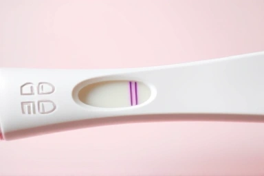 Faint second line on a pregnancy test stick