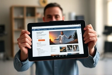 Person achieving success with graphic design certification