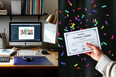 Journey from study to graphic design certification success