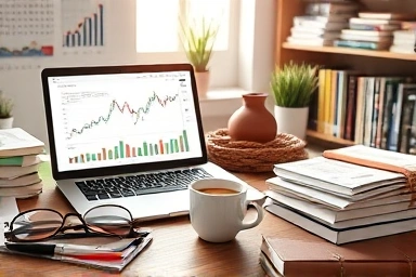 Focused study environment for financial certification.