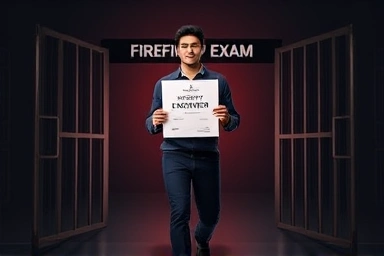 Firefighter exam success with fire safety engineer qualification.