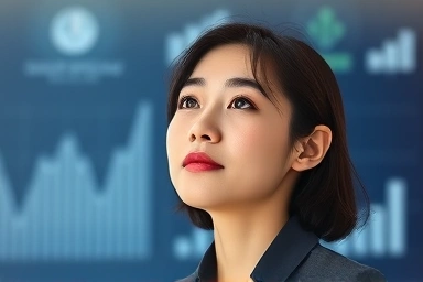 Korean woman achieving career goals in accounting.