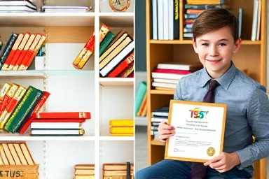 Organized study space leading to TSC 3급 success.