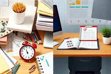 Efficient document creation and time management for exams