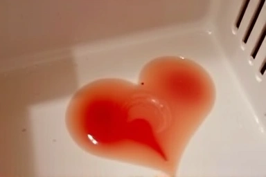 Cat urine sample showing subtle discoloration, indicating potential health issue.