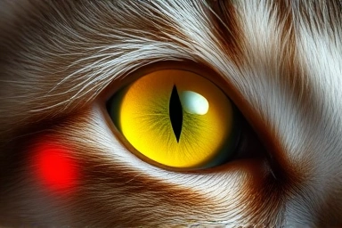 Cat eye health symbols, discharge color meaning illustration