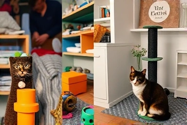 Cat stress factors vs. calming environment