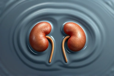 Symbolic image of kidney health and clean water.