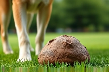 Healthy dog stool, representing recovery and good health.
