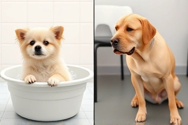 Dog mobile grooming comparison: small vs large dog