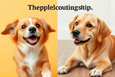 Dog energy transition: playful to calm with positive reinforcement.