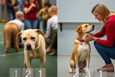 Dog training methods comparison: group vs. one-on-one.