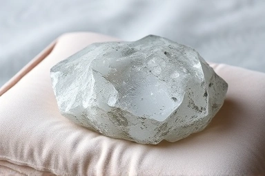 Close-up of a crystalline pet memorial stone texture