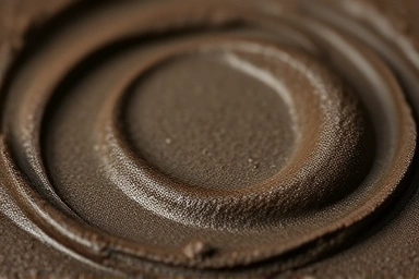 Close-up of beneficial dark mud texture