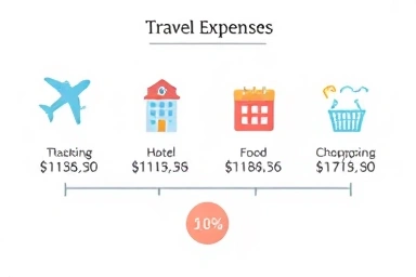 Infographic of travel expenses for a babymoon vacation.