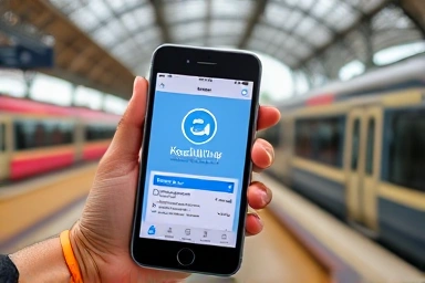Using KorailTalk app to report lost item.