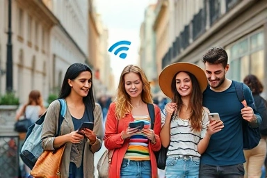 Travelers using portable Wi-Fi hotspot device internationally