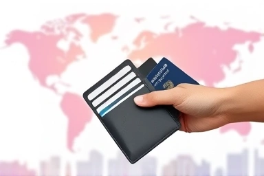 Secure passport wallet for international travel