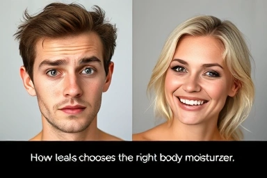 Transformation from dry to hydrated skin with proper body care.