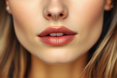 Expertly applied contouring for facial dimension and a smaller appearance.