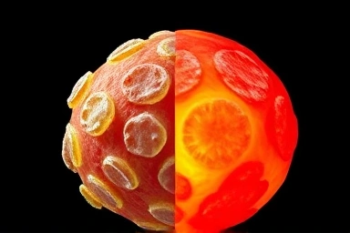 Symbolic representation of skin irritation from light therapy