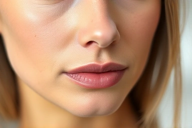 Flawless dewy skin, radiant complexion, smooth skin texture