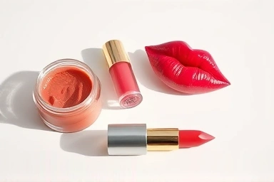 Luxury lip care products and matte lipstick for perfect application.
