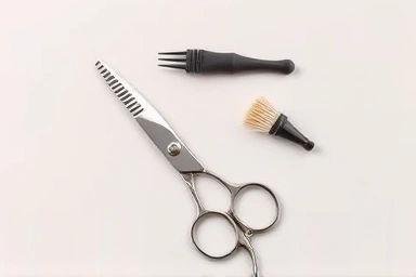 Men's eyebrow grooming tools, neat arrangement