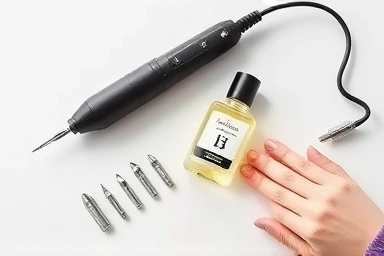 Nail drill, cuticle oil, and hand cream set